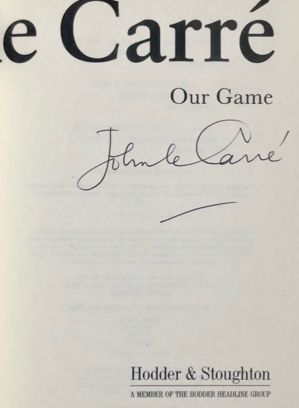 John Le Carre - OUR GAME - Uncorrected Proof Copy Signed & First Hardcover Edition