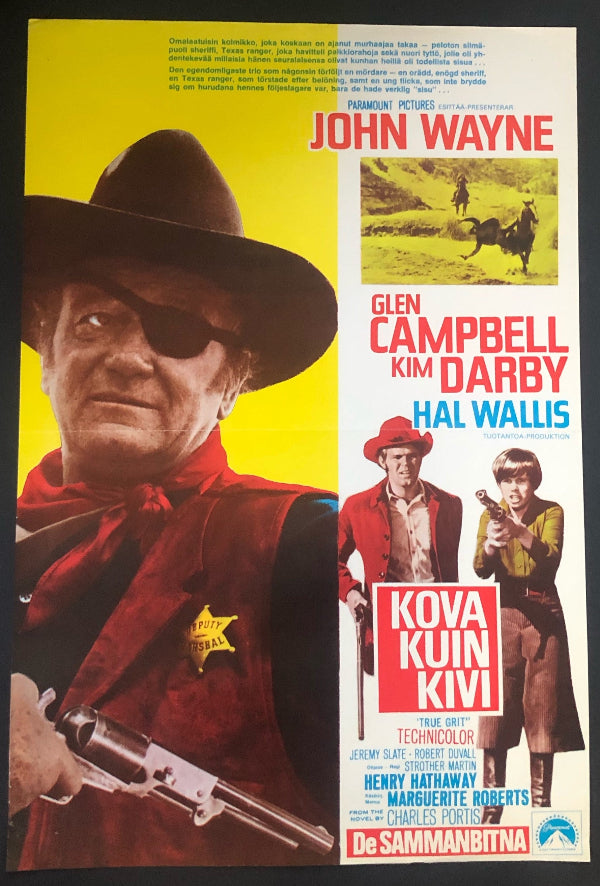 TRUE GRIT - Vintage, Original A2 Cinema Movie Poster, 1969