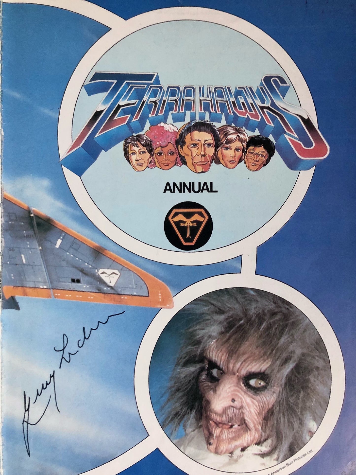 Terrahawks Annual - Signed by Gerry Anderson