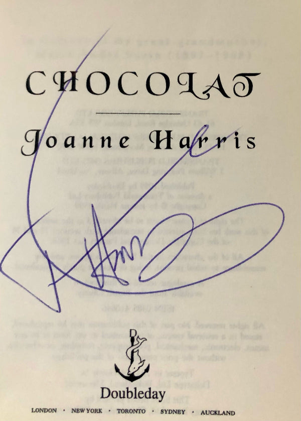 CHOCOLAT - Proof Copy, Signed