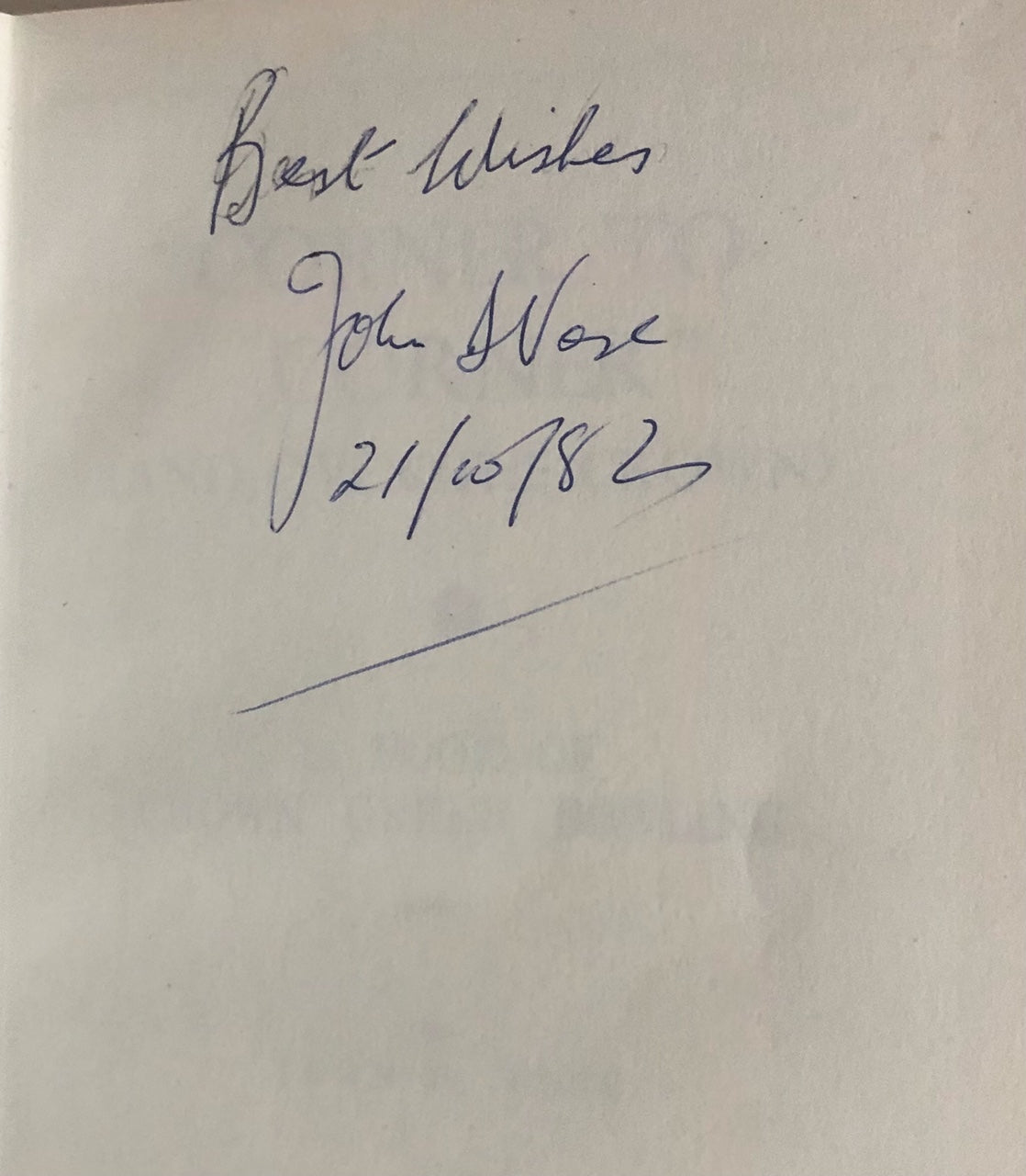John D. Vose, Corner to Corner and over the Crown, First Edition