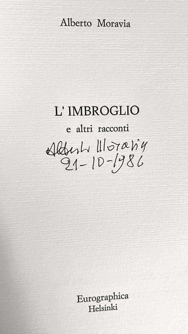 Alberto Moravia - L'imbroglio e altri racconti