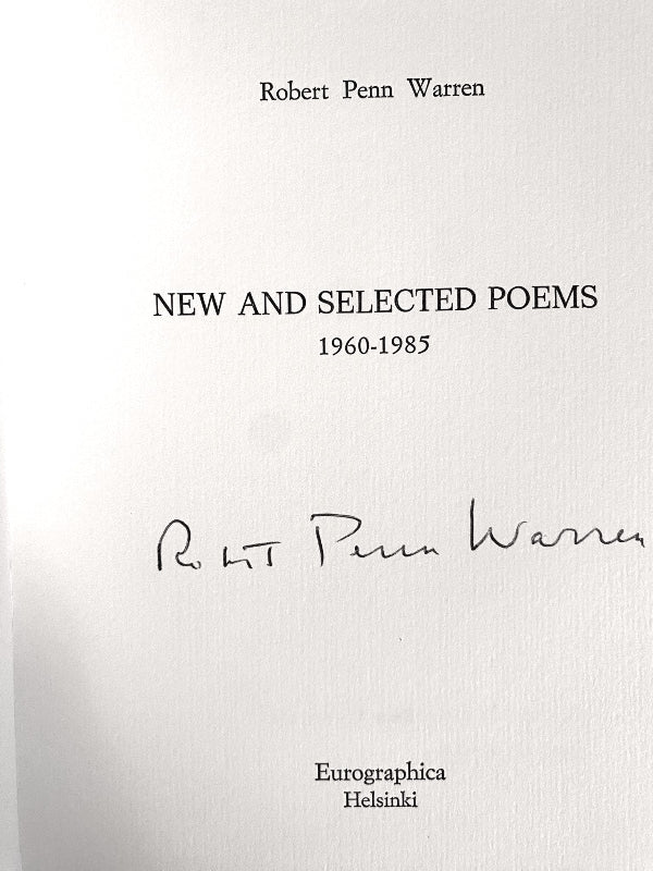 Robert Penn Warren - New and Selected Poems