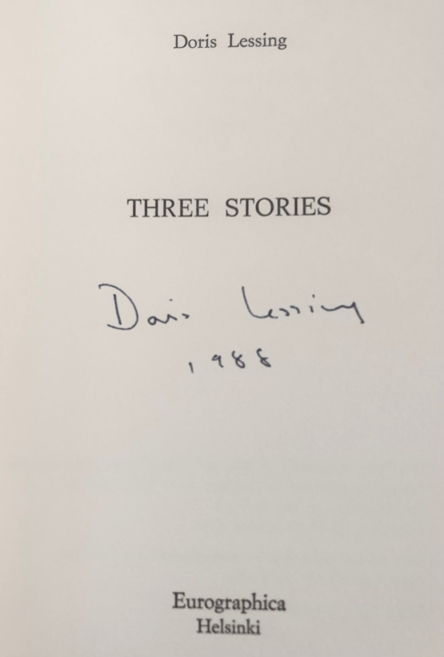 Doris Lessing - Three Stories