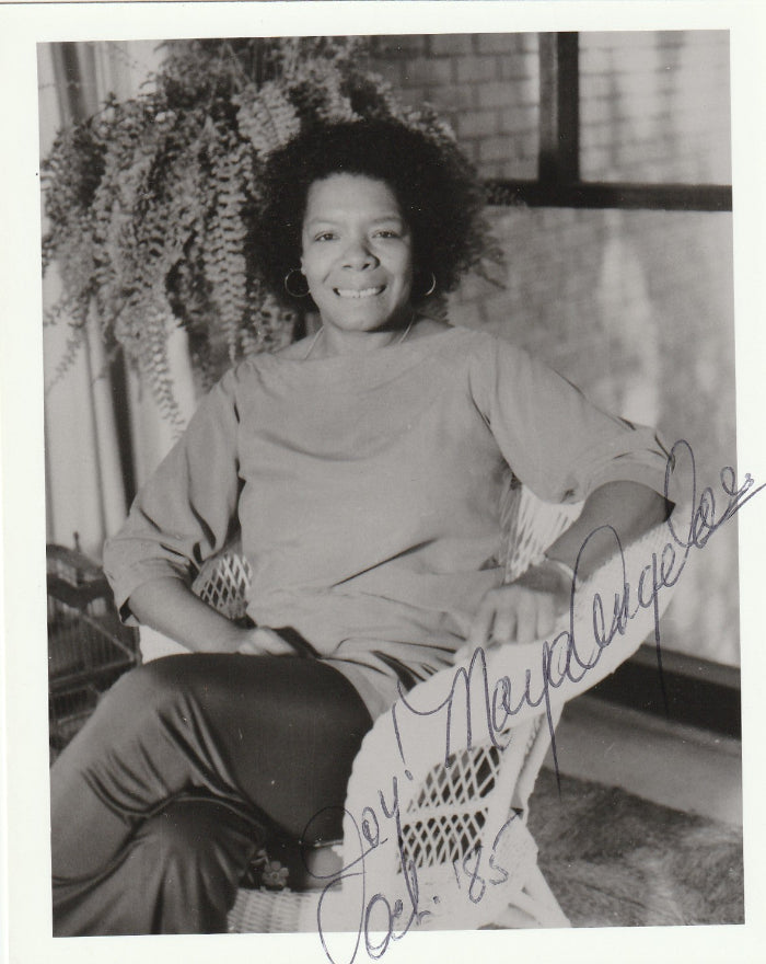 Maya Angelou - A Signed/Inscribed Photograph