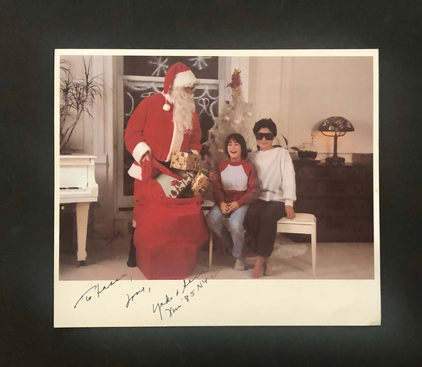 Yoko Ono - Christmas Card Signed and Inscribed, New York 1985