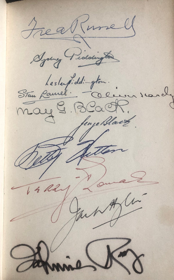 TOP OF THE BILL. Multi-Signed including Laurel and Hardy, Bob Hope & Bing Crosby