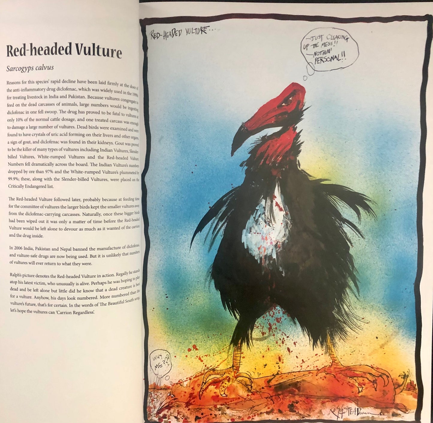 Ralph Steadman's NEXTINCTION - Hardcover First Printing, Double-Signed