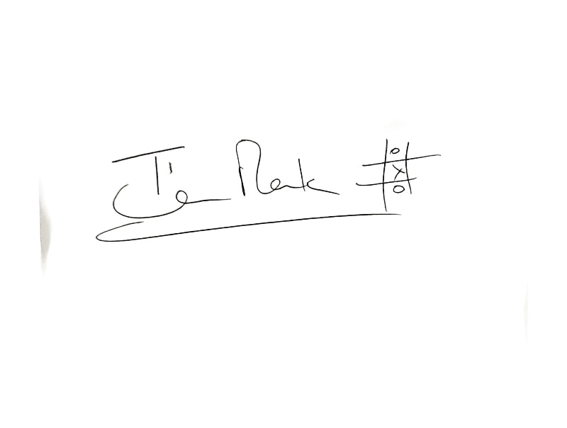 Ian Rankin's Autograph signature on index card.