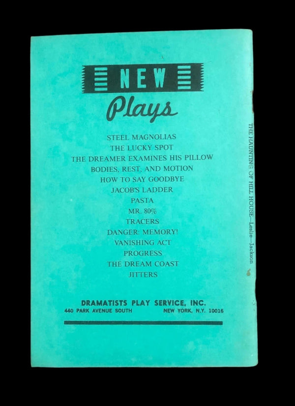 Shirley Jackson THE HAUNTING OF HILL HOUSE Playscript First edition, 1964
