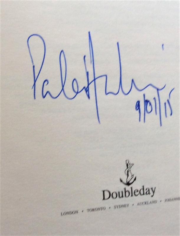 The autograph signature and date to this signed edition of 'The Girl on the Train' by Paula Hawkins
