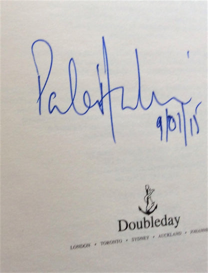 The autograph signature and date to this signed edition of 'The Girl on the Train' by Paula Hawkins