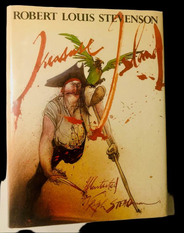 Ralph Steadman TREASURE ISLAND - Signed with original Drawing