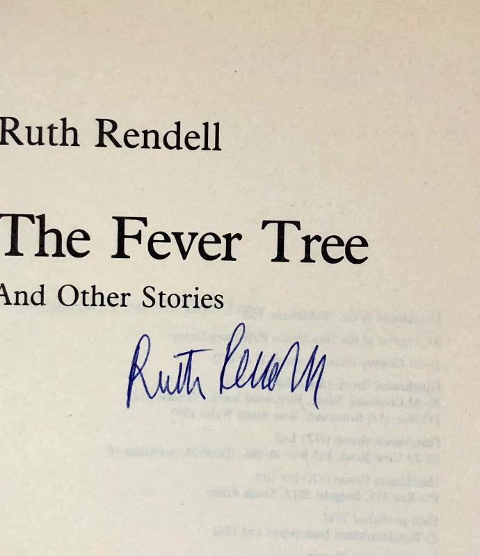 Ruth Rendell's autograph on title page of The Fever Tree