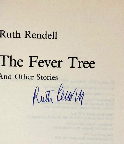 Ruth Rendell's autograph on title page of The Fever Tree