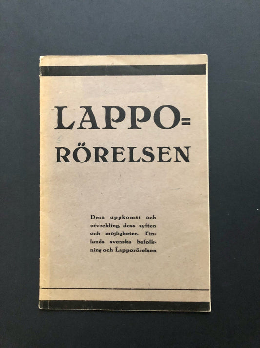 Lapporörelsen - A Rare 1930 Finnish Pamphlet Promoting The Lapua Movement