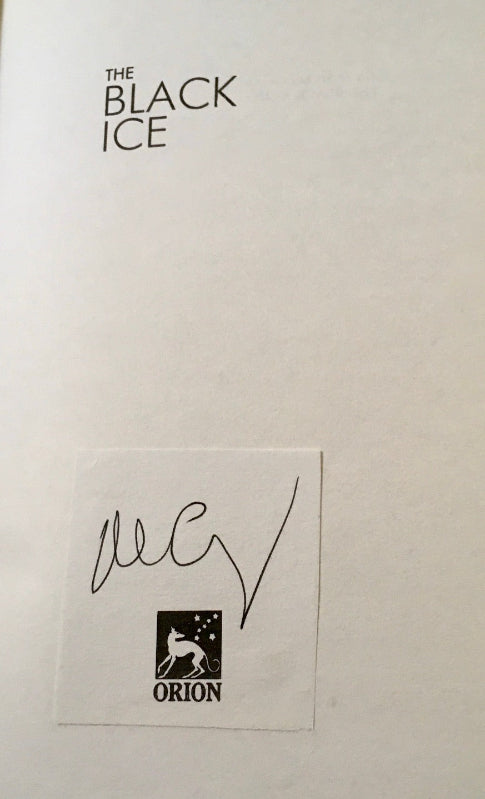 Michael Connelly's autograph signature on this copy of 'The Black Ice', First UK hardcover edition.