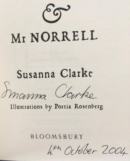 Susanna Clarke - JONATHAN STRANGE AND MR NORRELL - Signed UK First Printing