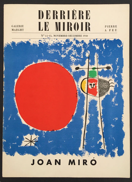 Derriere Le Miroir Nos 14-15, Novembre-Decembre 1948 Joan Miró