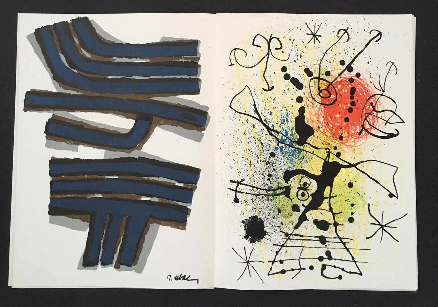 Derrière le Miroir (DLM) No.155 - Fondation Maeght-Inauguration, 1965. With two original lithographs by Miró and Ubac