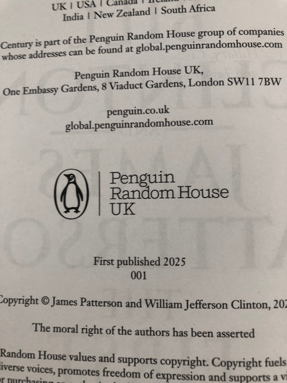 Bill Clinton/James Patterson Double-Signed - THE FIRST GENTLEMAN