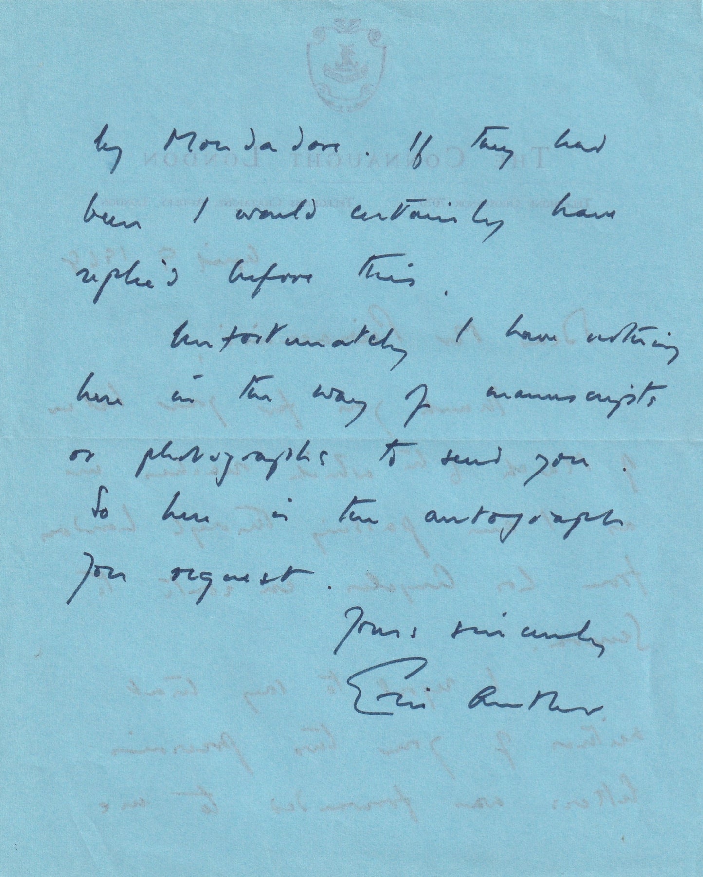 Eric Ambler - Large Archive of Autograph and Typed Letters Signed