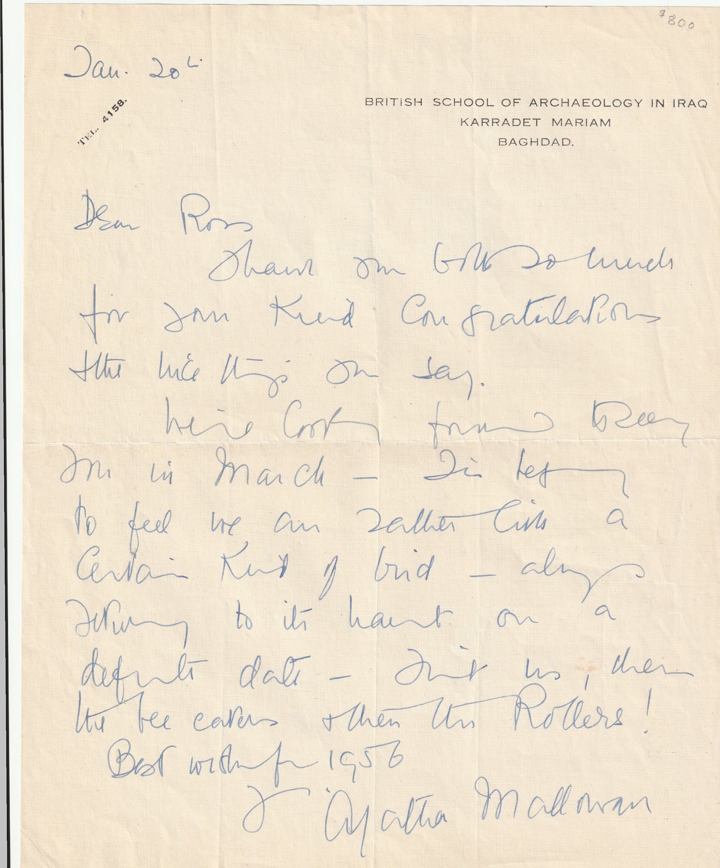 AGATHA CHRISTIE - An Extraordinary Archive of Signed Letters, Correspondence & Photographs