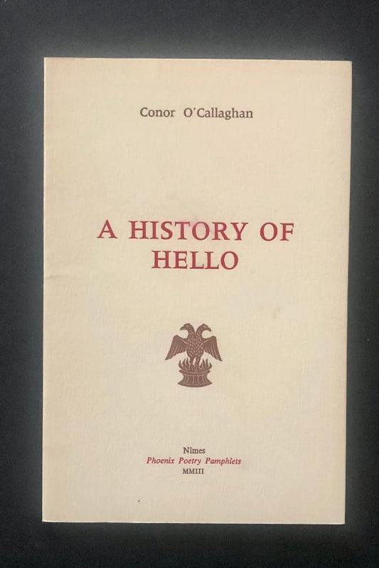 Conor O'Callaghan - A History of Hello