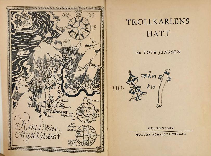 Tove Jansson - Trollkarlens Hatt (Finn Family Moomintroll) - 1st Edition.