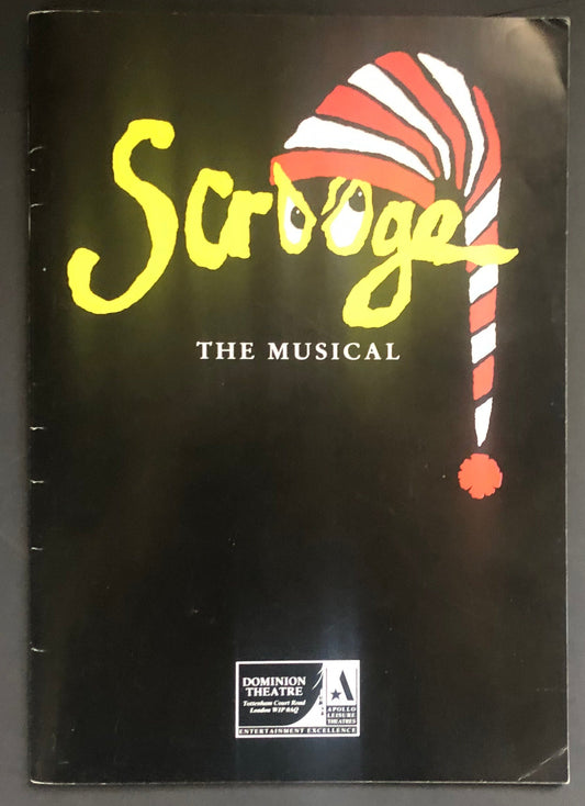 SCROOGE The Musical - Theatre Programme Signed by Composer Leslie Bricusse and Star, Anthony Newley