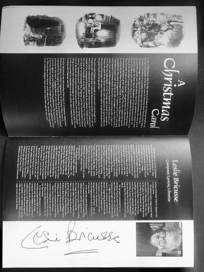 SCROOGE The Musical - Theatre Programme Signed by Composer Leslie Bricusse and Star, Anthony Newley