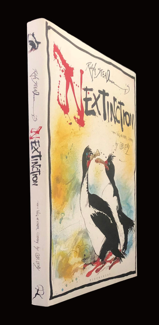 Ralph Steadman's NEXTINCTION - Hardcover First Printing, Double-Signed