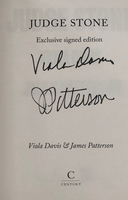 Exclusive signed edition of 'Judge Stone' by Viola Davis and James Patterson.