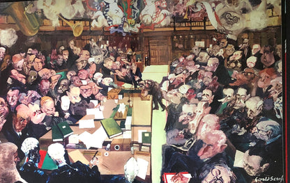 Gerald Scarfe's take on the UK's House of Commons.