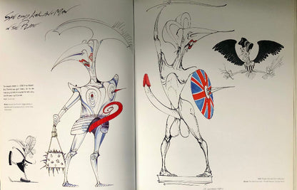 Margaret Thatcher as pictured by Gerald Scarfe in 'Drawing Blood'