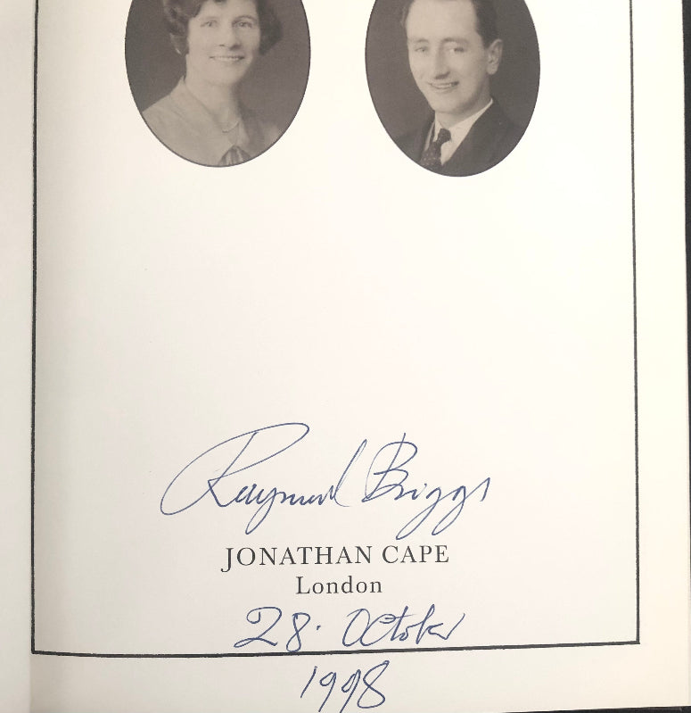 Raymons Briggs' autograph signature and date.
