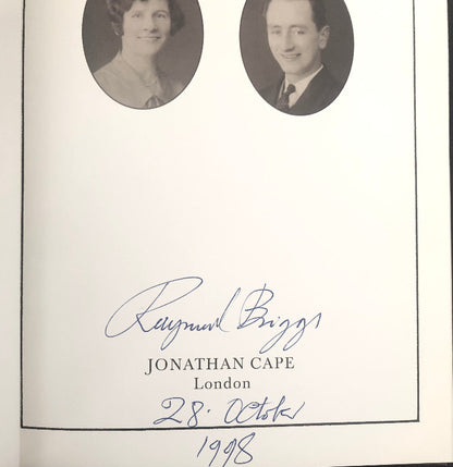 Raymons Briggs' autograph signature and date.