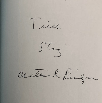 Astrid Lindgren's signature and inscription to Samuel August