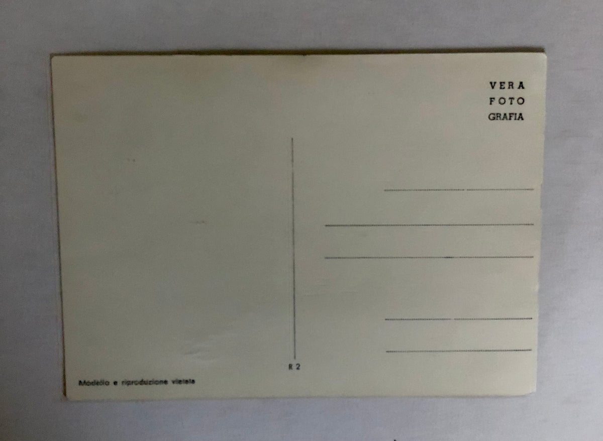 Blank verso to AC Milan signed postcard
