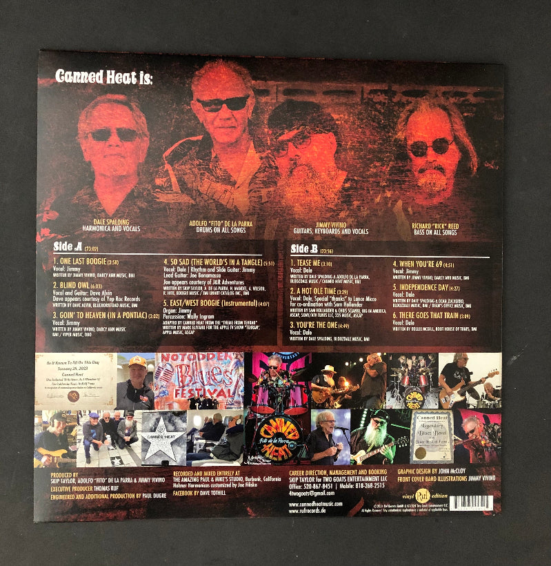 Rear cover of Finyl Vinyl by Canned Heat