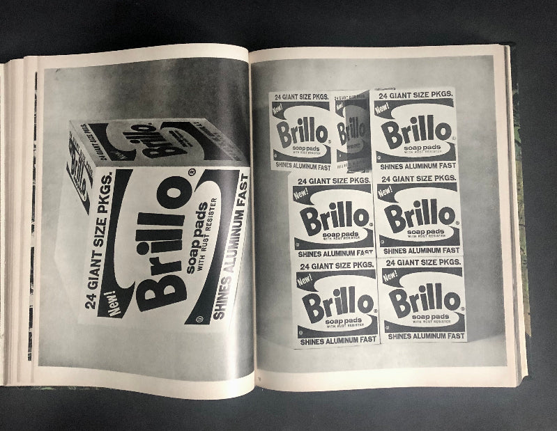 Photograph of an exhibit from Andy Warhol, Stockholm Exhibition Catalogue First Edition