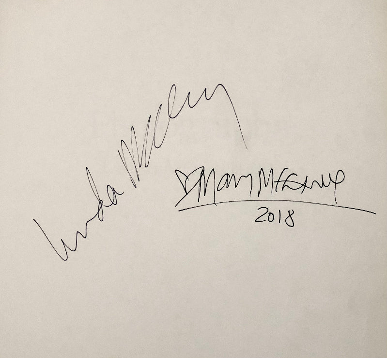 Photographs, signed by Linda McCartney originally and additionally signed by Mary McCartney in 2018