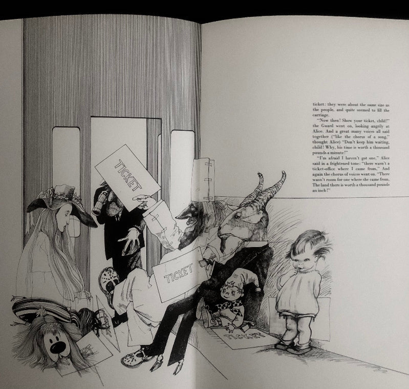 Image by Ralph Steadman from Through the Looking Glass