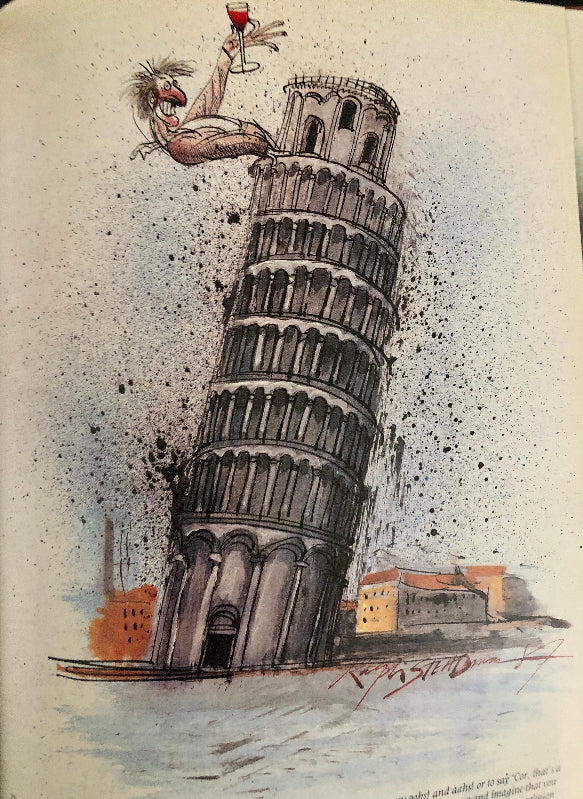 An Illustrations from The Grapes of Ralph by Ralph Steadman, signed first edition