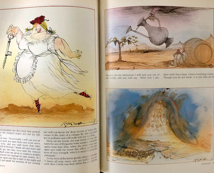Illustrations from The Grapes of Ralph by Ralph Steadman, signed first edition