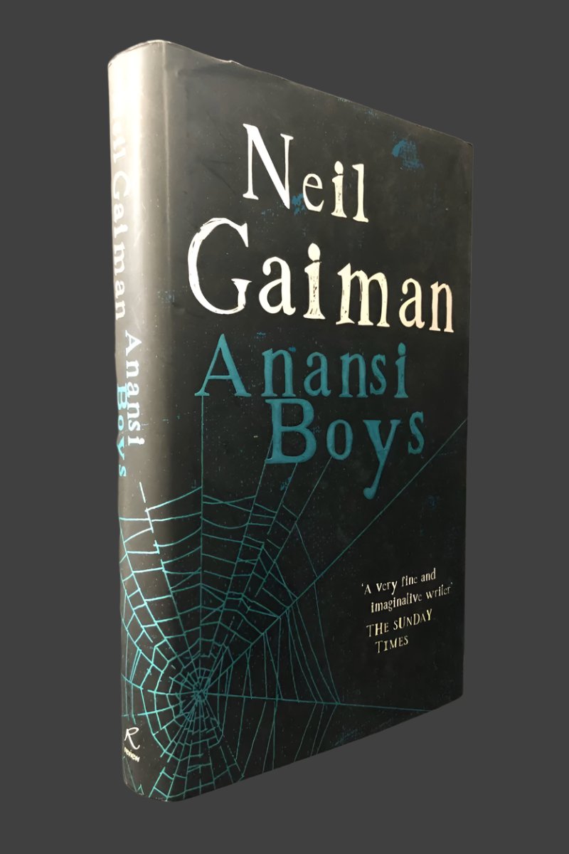 Neil Gaiman - ANANSI BOYS. First UK Printing, Signed