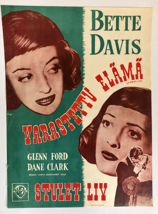 Movie Poster: A STOLEN LIFE - Original, First-Screening Movie Poster, 1947