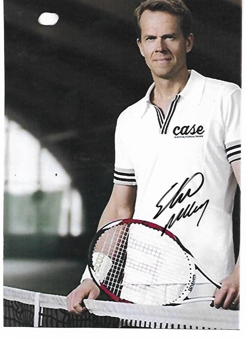 Stefan Edberg . A Signed Colour Photographic Image