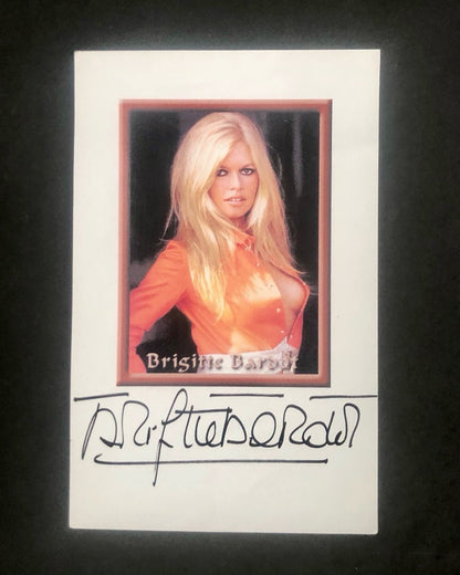 BRIGITTE BARDOT - Original Movie Poster (1957) & Autographed Photo Image