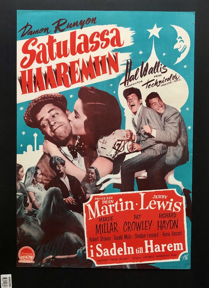 Movie Poster - Martin & Lewis in MONEY FROM HOME - A First Release Cinema Poster from Finland